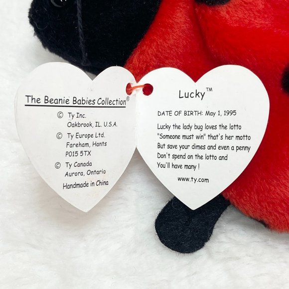 Ty Beanie Baby Lucky the Ladybug Plush Toy - Picture 5 of 7